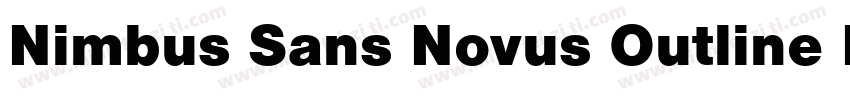 Nimbus Sans Novus Outline D Bla Reg字体转换